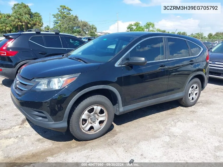 2014 Honda Cr-V Lx VIN: 3CZRM3H39EG705792 Lot: 40477080