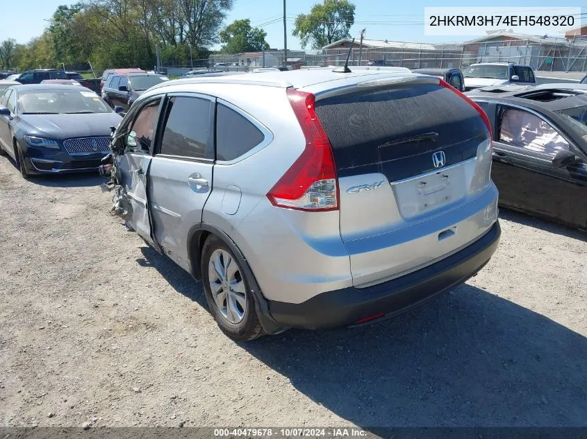 2014 Honda Cr-V Exl VIN: 2HKRM3H74EH548320 Lot: 40479678