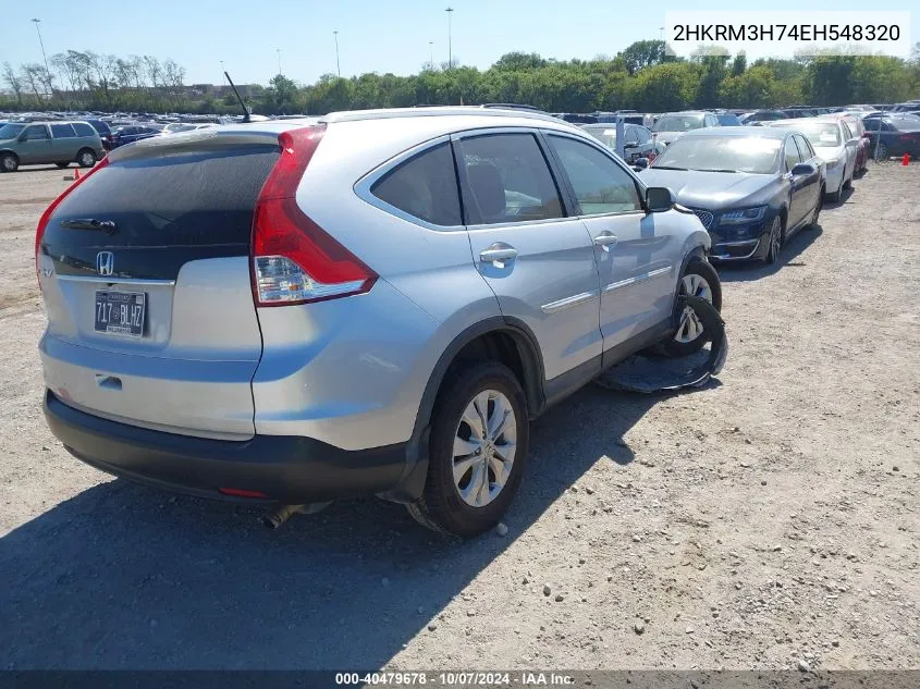 2014 Honda Cr-V Exl VIN: 2HKRM3H74EH548320 Lot: 40479678