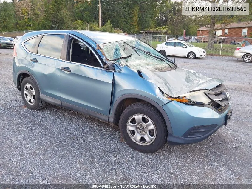 2014 Honda Cr-V Lx VIN: 2HKRM4H32EH632560 Lot: 40483667