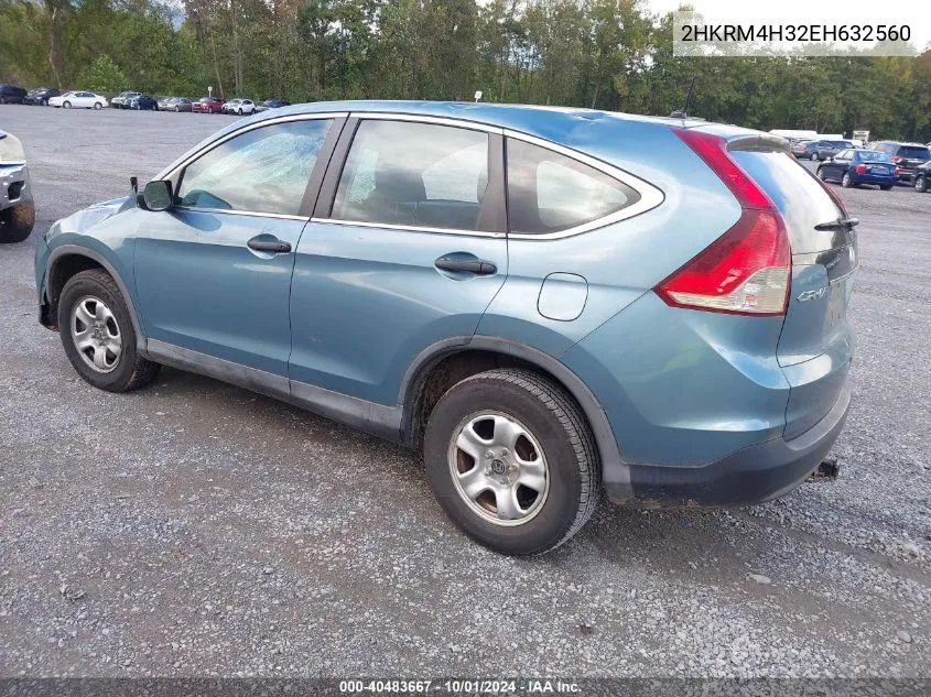 2HKRM4H32EH632560 2014 Honda Cr-V Lx