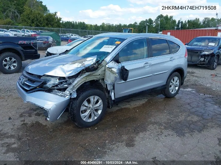 2014 Honda Cr-V Ex-L VIN: 2HKRM4H74EH719508 Lot: 40490291