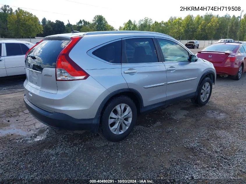 2HKRM4H74EH719508 2014 Honda Cr-V Ex-L