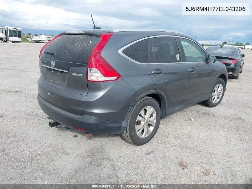 2014 Honda Cr-V Ex-L VIN: 5J6RM4H77EL043206 Lot: 40491011