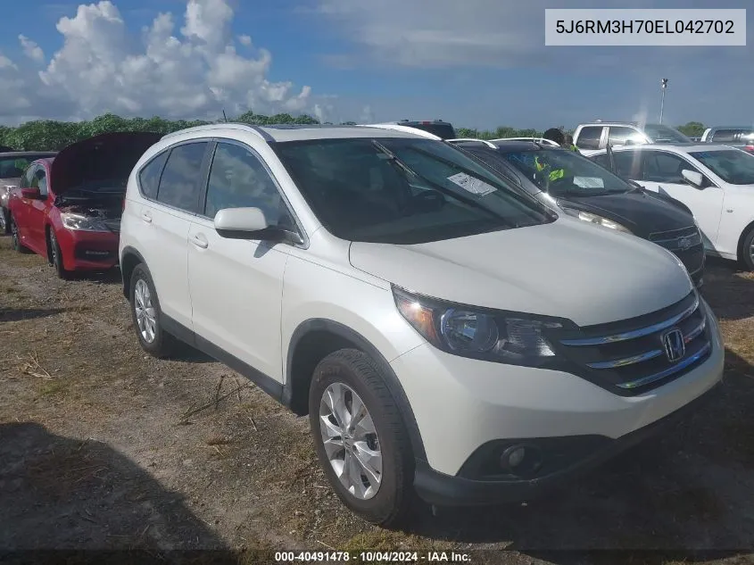 5J6RM3H70EL042702 2014 Honda Cr-V Ex-L