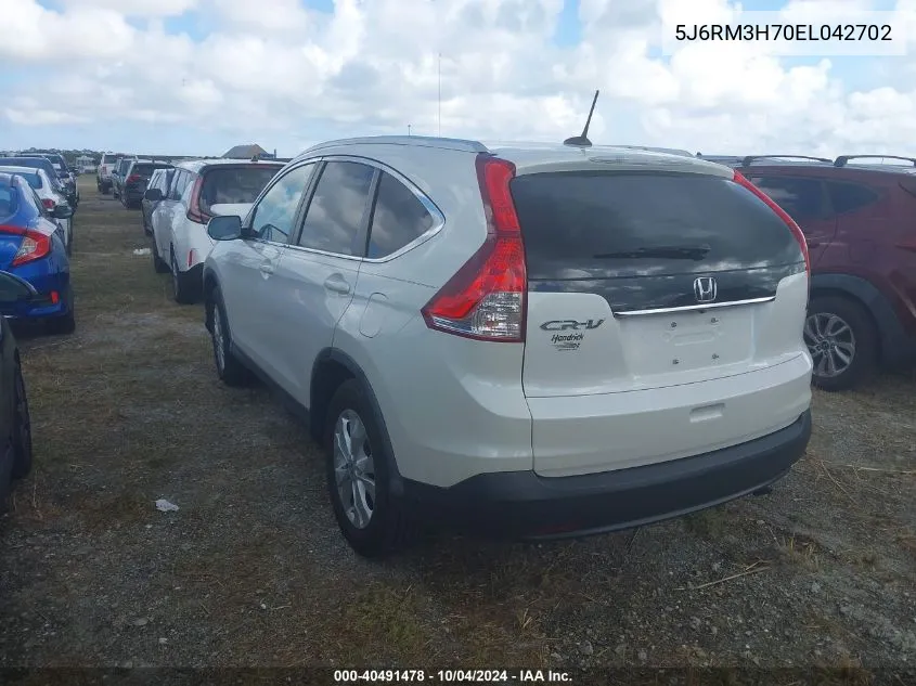 5J6RM3H70EL042702 2014 Honda Cr-V Ex-L