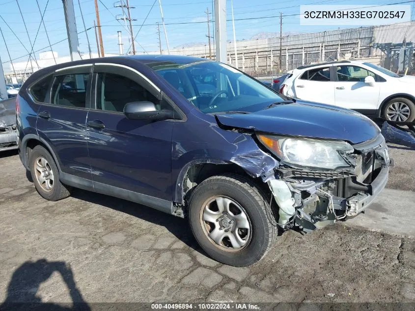 2014 Honda Cr-V Lx VIN: 3CZRM3H33EG702547 Lot: 40496894