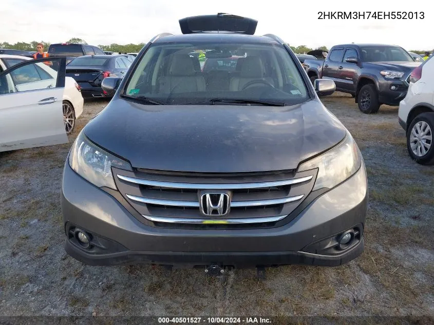 2014 Honda Cr-V Ex-L VIN: 2HKRM3H74EH552013 Lot: 40501527