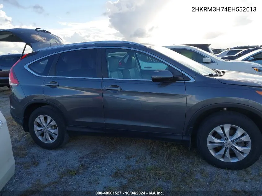 2014 Honda Cr-V Ex-L VIN: 2HKRM3H74EH552013 Lot: 40501527