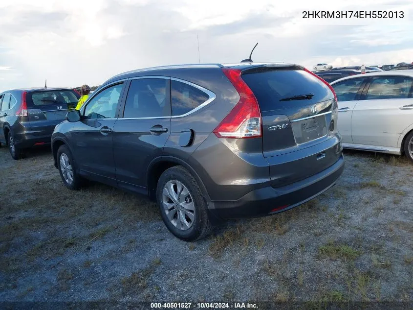 2014 Honda Cr-V Ex-L VIN: 2HKRM3H74EH552013 Lot: 40501527