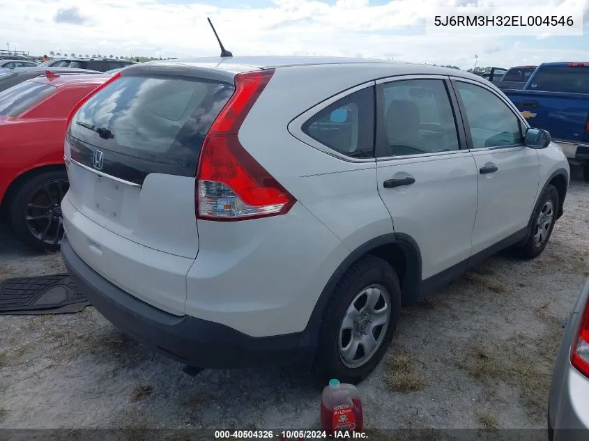 2014 Honda Cr-V Lx VIN: 5J6RM3H32EL004546 Lot: 40504326