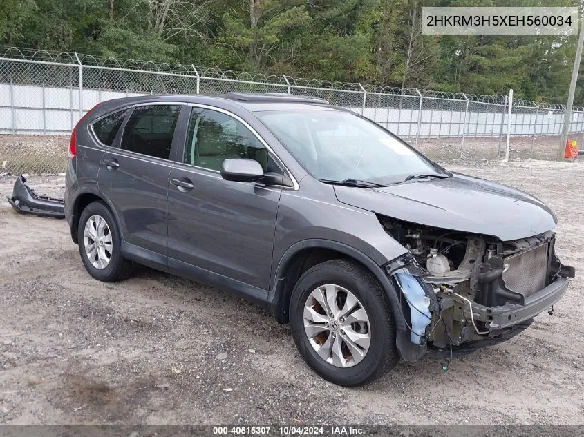 2014 Honda Cr-V Ex VIN: 2HKRM3H5XEH560034 Lot: 40515307