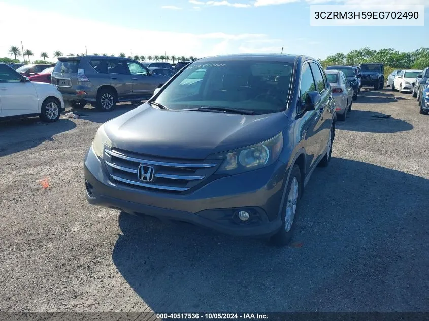 2014 Honda Cr-V Ex VIN: 3CZRM3H59EG702490 Lot: 40517536