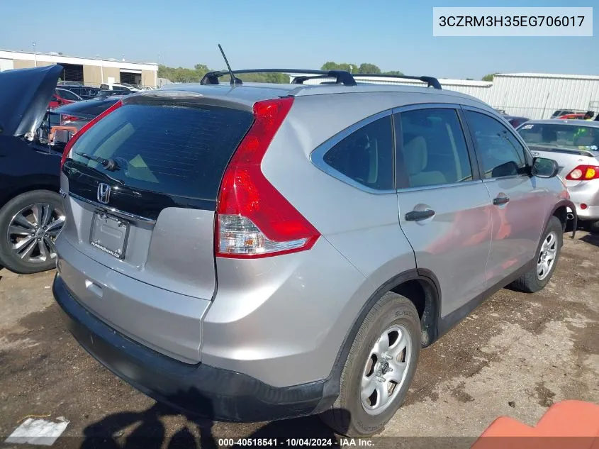 2014 Honda Cr-V Lx VIN: 3CZRM3H35EG706017 Lot: 40518541