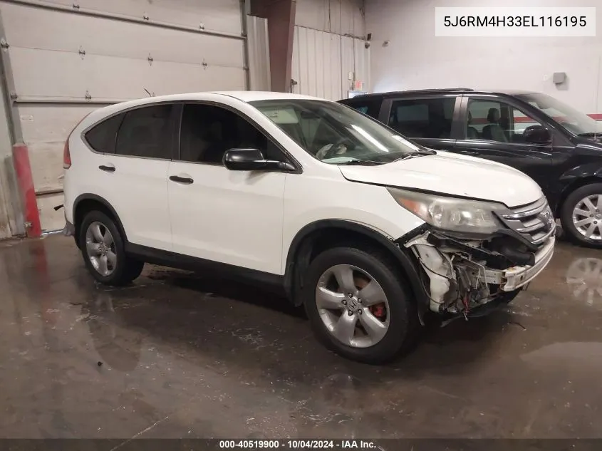 5J6RM4H33EL116195 2014 Honda Cr-V Lx