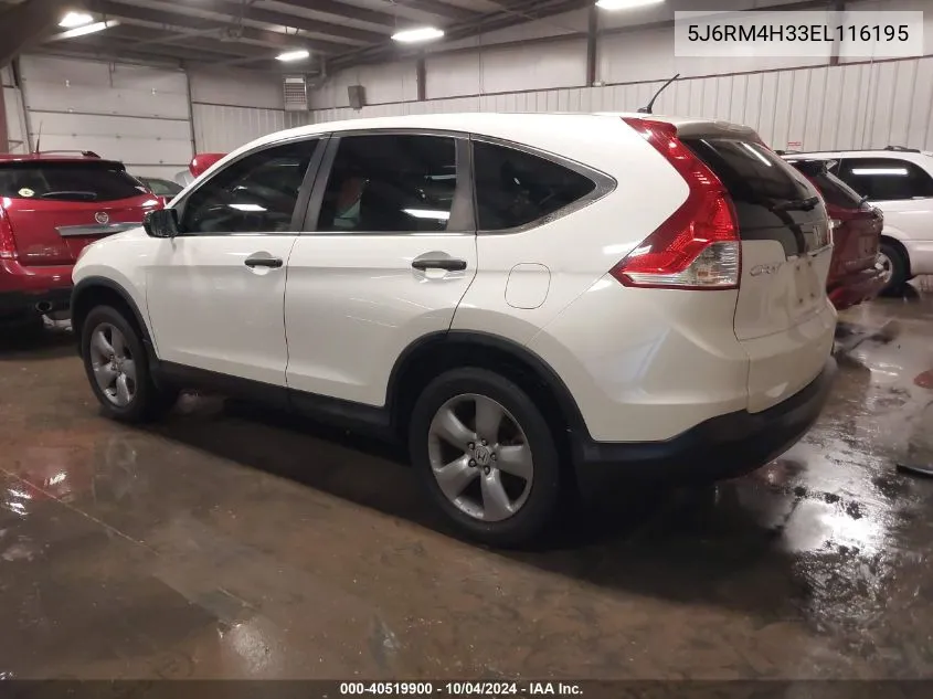 5J6RM4H33EL116195 2014 Honda Cr-V Lx