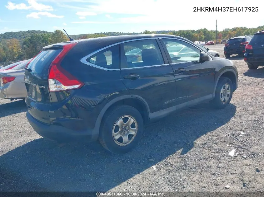 2014 Honda Cr-V Lx VIN: 2HKRM4H37EH617925 Lot: 40531366