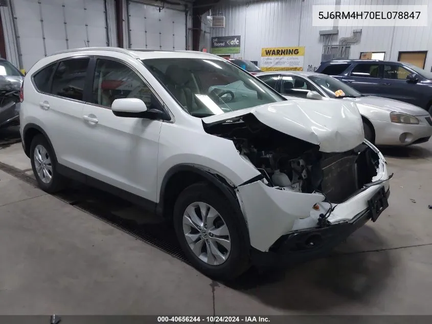 5J6RM4H70EL078847 2014 Honda Cr-V Ex-L