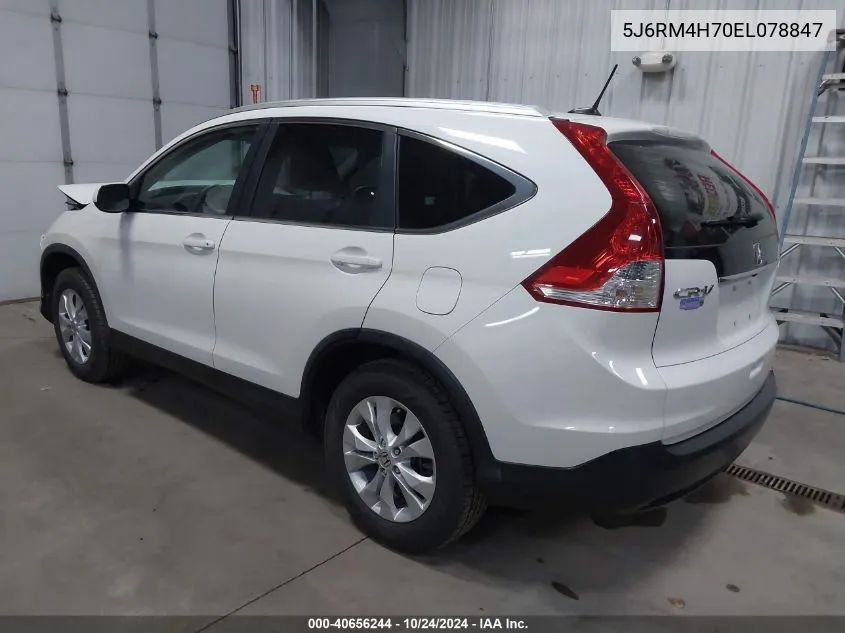 2014 Honda Cr-V Ex-L VIN: 5J6RM4H70EL078847 Lot: 40656244