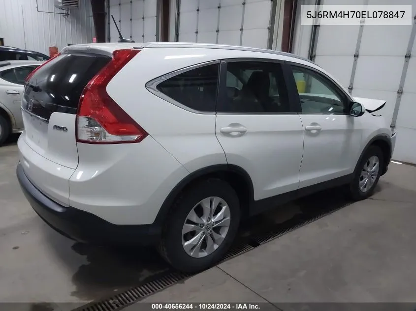 2014 Honda Cr-V Ex-L VIN: 5J6RM4H70EL078847 Lot: 40656244