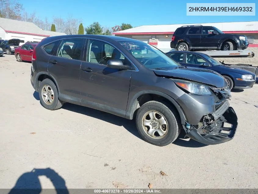 2014 Honda Cr-V Lx VIN: 2HKRM4H39EH669332 Lot: 40673278