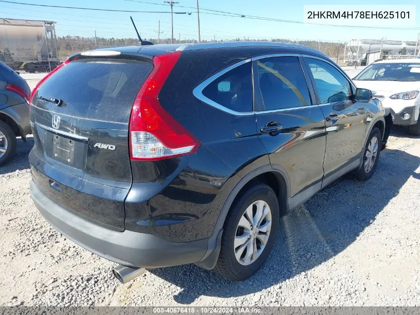 2014 Honda Cr-V Ex-L VIN: 2HKRM4H78EH625101 Lot: 40676418