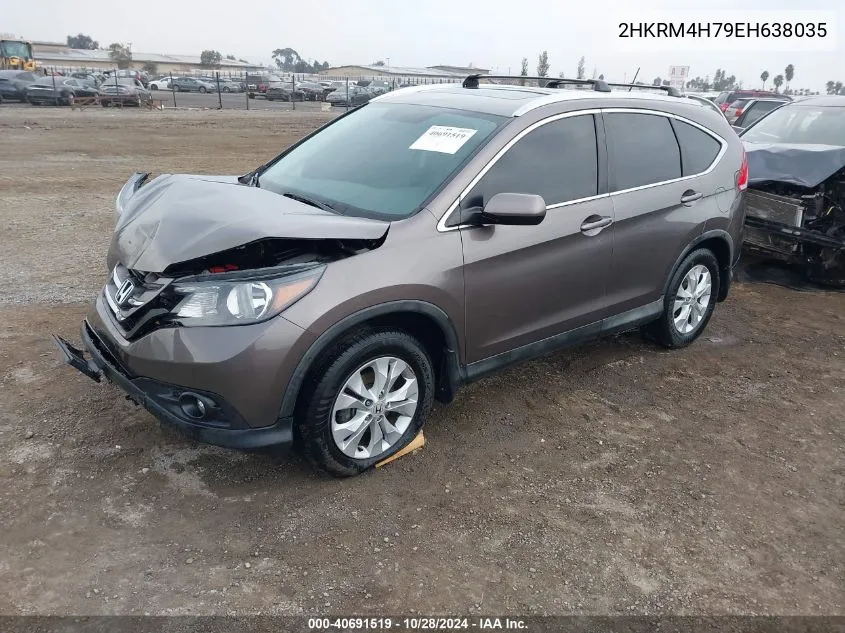 2014 Honda Cr-V Ex-L VIN: 2HKRM4H79EH638035 Lot: 40856724