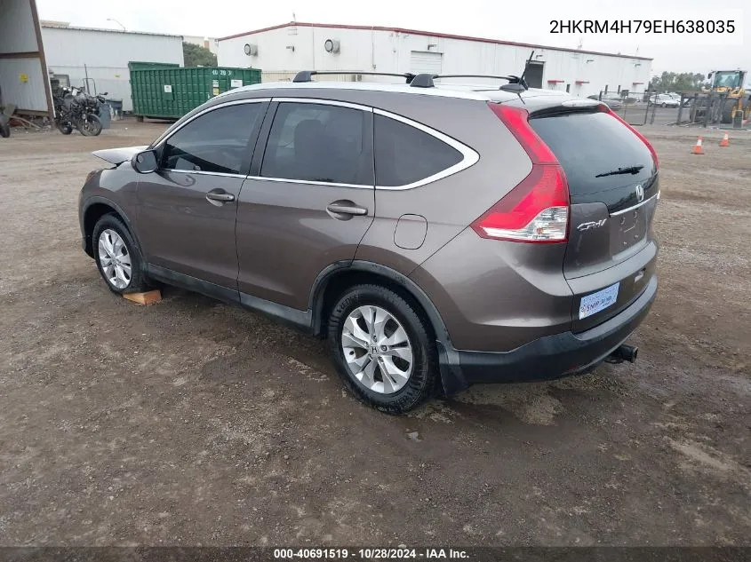 2014 Honda Cr-V Ex-L VIN: 2HKRM4H79EH638035 Lot: 40856724