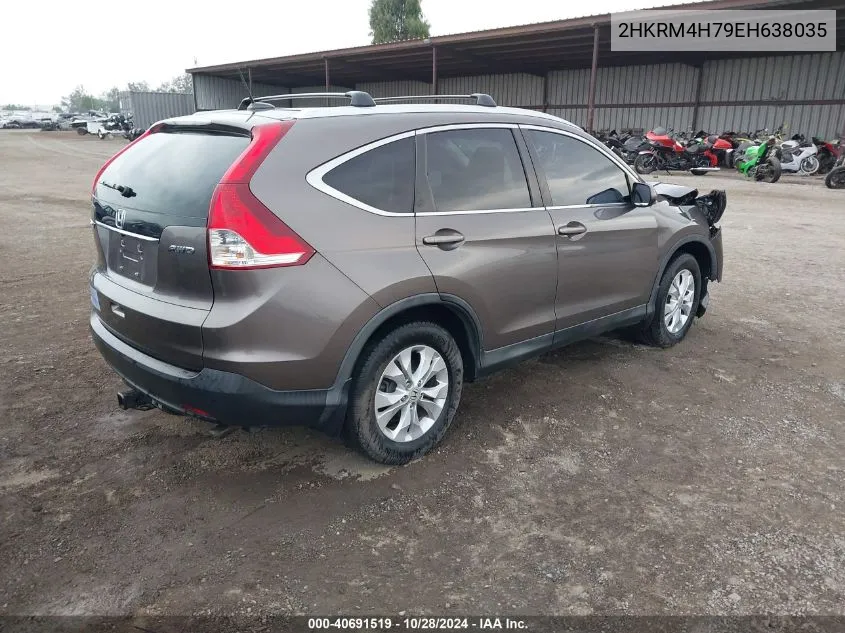 2014 Honda Cr-V Ex-L VIN: 2HKRM4H79EH638035 Lot: 40856724