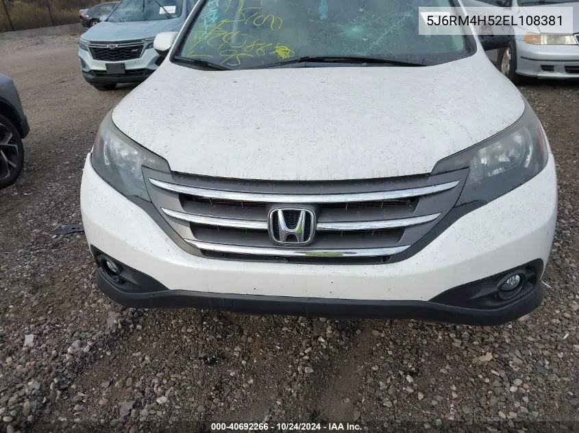 2014 Honda Cr-V Ex VIN: 5J6RM4H52EL108381 Lot: 40692266