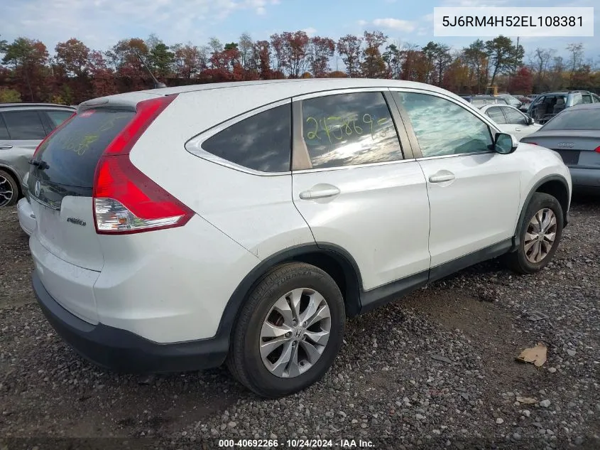 5J6RM4H52EL108381 2014 Honda Cr-V Ex