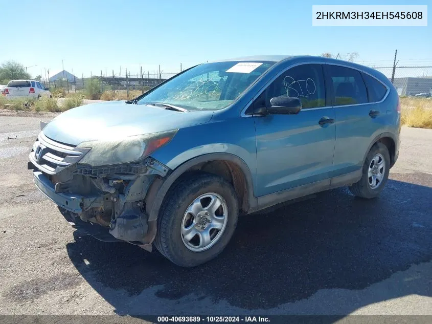 2014 Honda Cr-V Lx VIN: 2HKRM3H34EH545608 Lot: 40693689