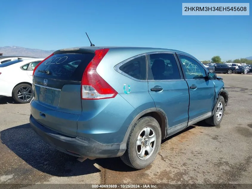 2014 Honda Cr-V Lx VIN: 2HKRM3H34EH545608 Lot: 40693689