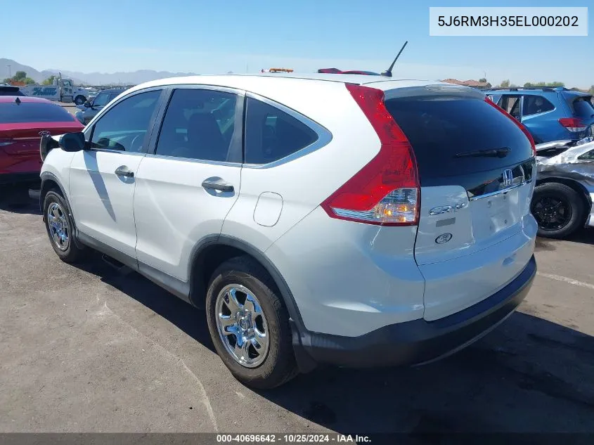 2014 Honda Cr-V Lx VIN: 5J6RM3H35EL000202 Lot: 40696642