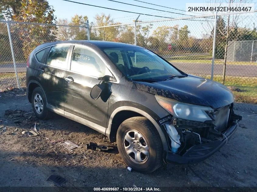 2014 Honda Cr-V Lx VIN: 2HKRM4H32EH663467 Lot: 40699687