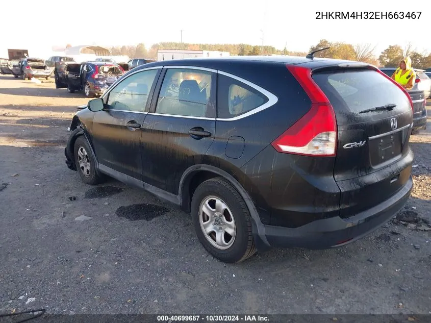 2014 Honda Cr-V Lx VIN: 2HKRM4H32EH663467 Lot: 40699687