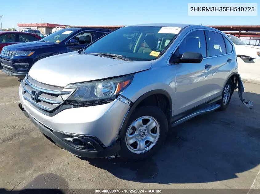 2014 Honda Cr-V Lx VIN: 2HKRM3H35EH540725 Lot: 40699976