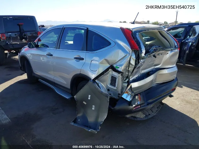 2HKRM3H35EH540725 2014 Honda Cr-V Lx