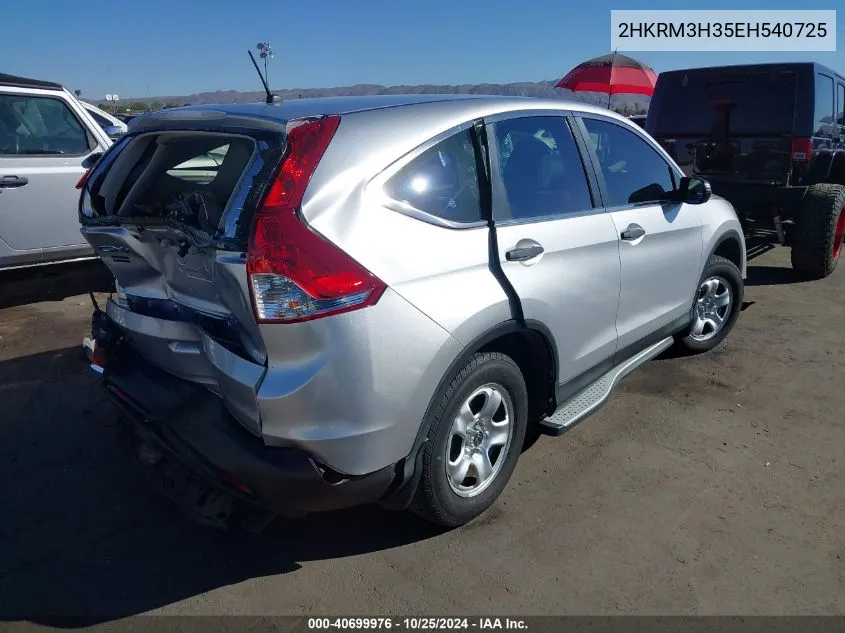 2HKRM3H35EH540725 2014 Honda Cr-V Lx