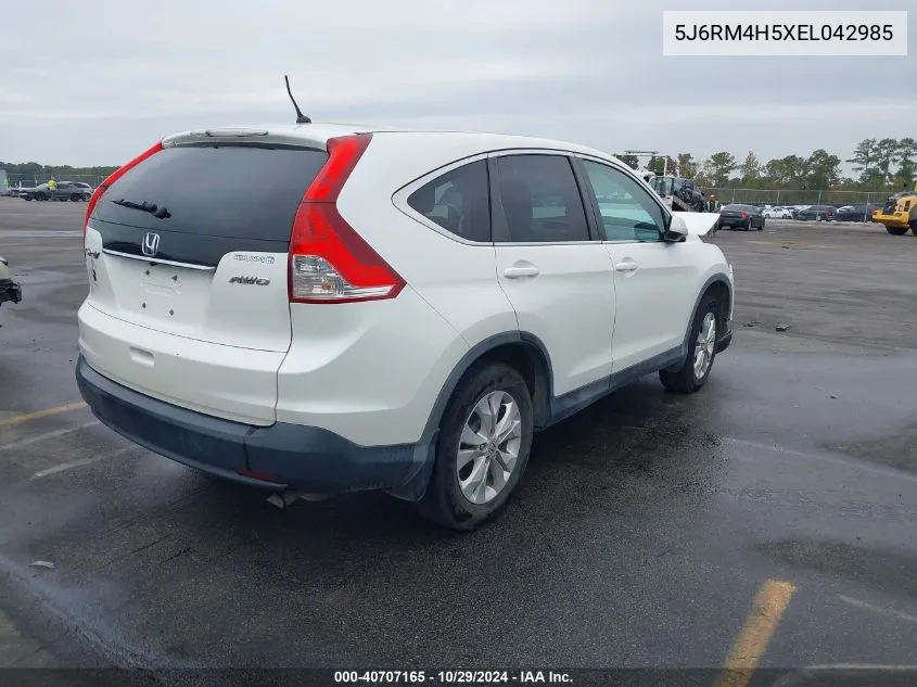 2014 Honda Cr-V Ex VIN: 5J6RM4H5XEL042985 Lot: 40707165