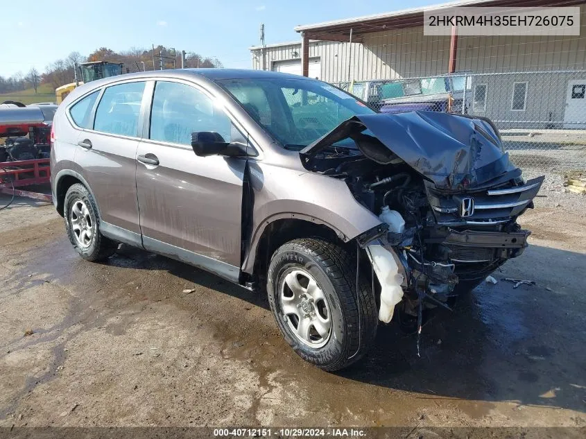 2014 Honda Cr-V Lx VIN: 2HKRM4H35EH726075 Lot: 40712151