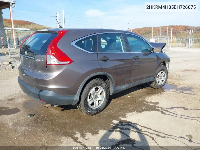 2014 Honda Cr-V Lx VIN: 2HKRM4H35EH726075 Lot: 40712151