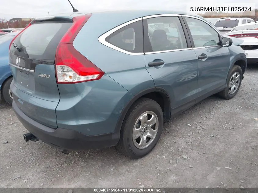 2014 Honda Cr-V Lx VIN: 5J6RM4H31EL025474 Lot: 40715184