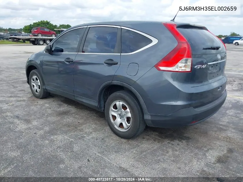 2014 Honda Cr-V Lx VIN: 5J6RM3H35EL002659 Lot: 40723817