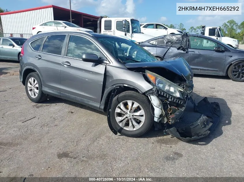 2014 Honda Cr-V Ex-L VIN: 2HKRM4H7XEH665292 Lot: 40725096