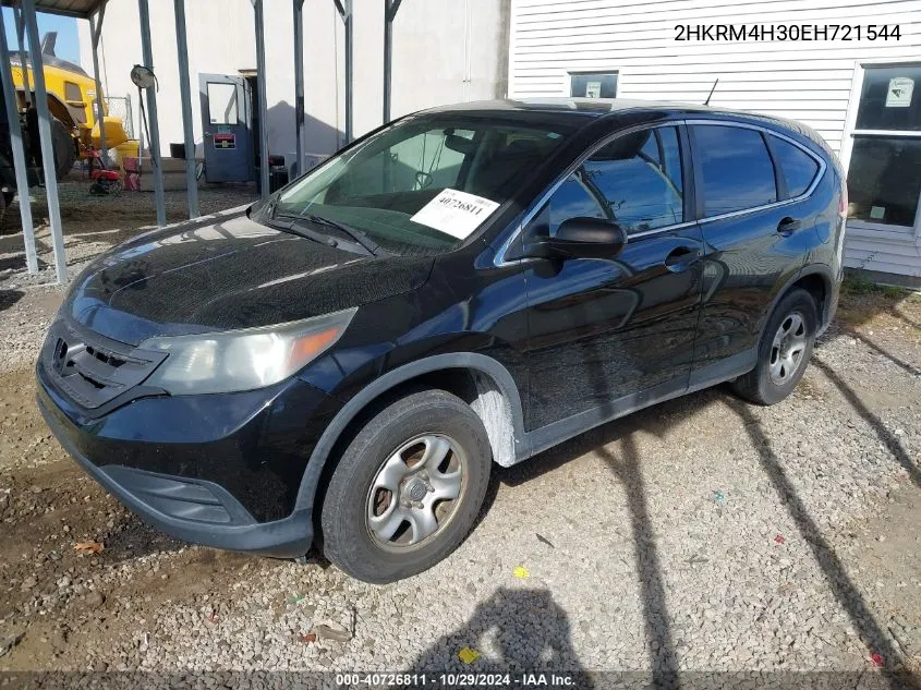 2014 Honda Cr-V Lx VIN: 2HKRM4H30EH721544 Lot: 40726811