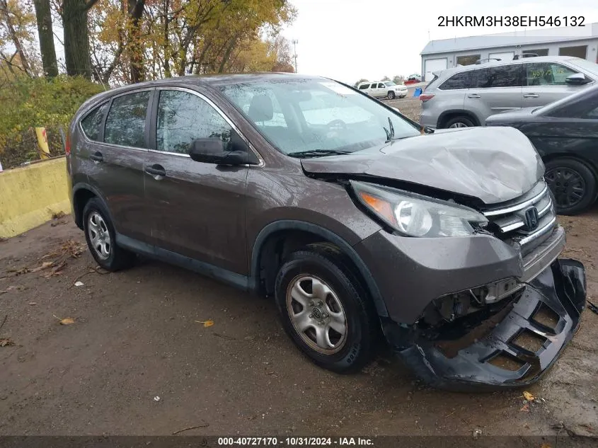 2014 Honda Cr-V Lx VIN: 2HKRM3H38EH546132 Lot: 40727170