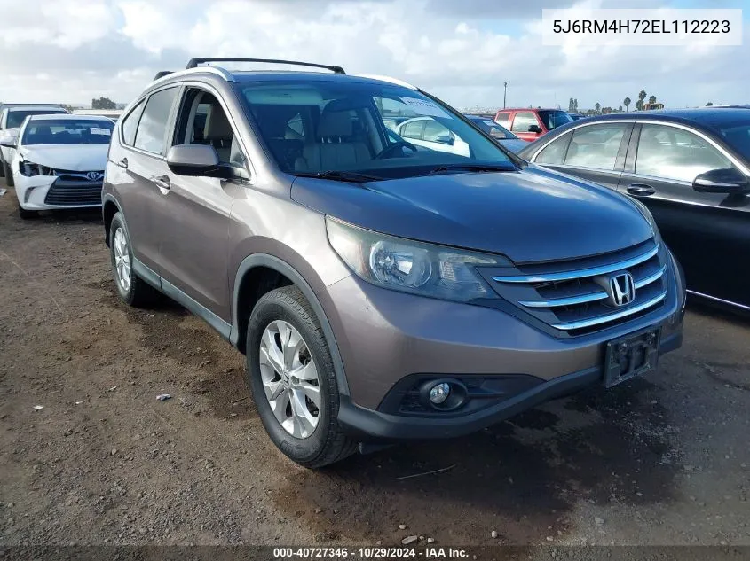 2014 Honda Cr-V Ex-L VIN: 5J6RM4H72EL112223 Lot: 40727346