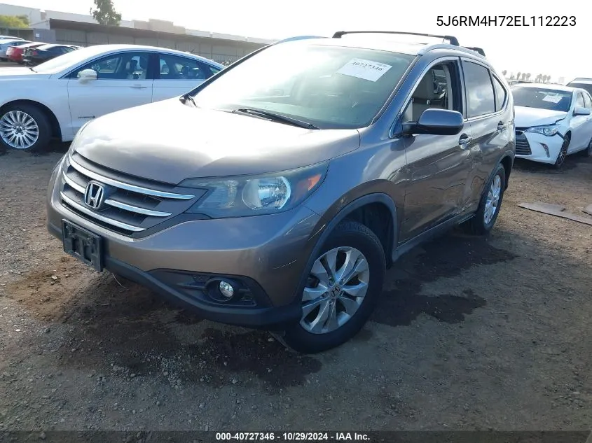 2014 Honda Cr-V Ex-L VIN: 5J6RM4H72EL112223 Lot: 40727346