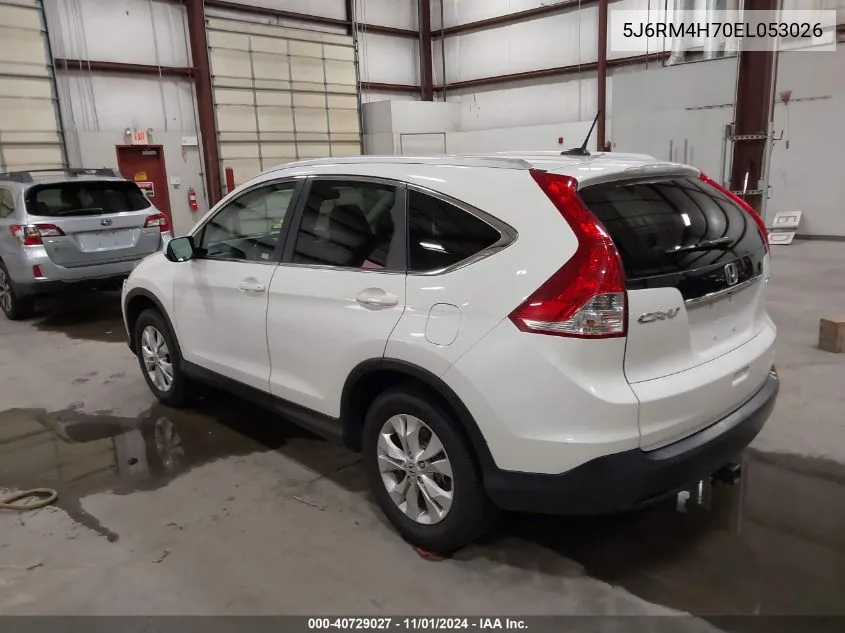 2014 Honda Cr-V Ex-L VIN: 5J6RM4H70EL053026 Lot: 40729027